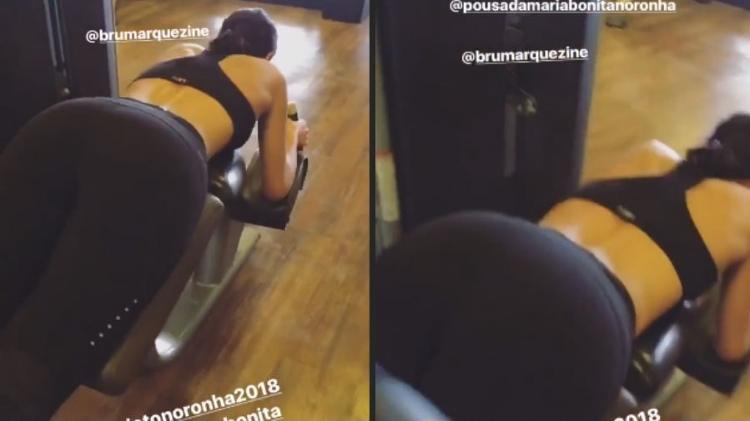 Bruna Marquezine faz exercícios para os glúteos - Reprodução/Instagram - Reprodução/Instagram