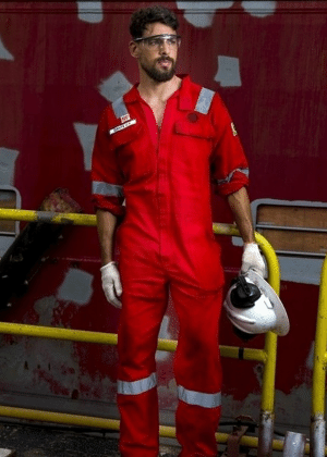 Cauã Reymond caraterizado para a série "Ilha de Ferro", na qual será protagonista  - Divulgação / TV Globo - Divulgação / TV Globo