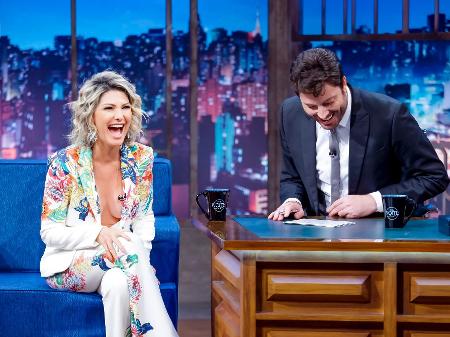 Antônia Fontenelle participou do "The Noite" - Gabriel Cardoso/SBT