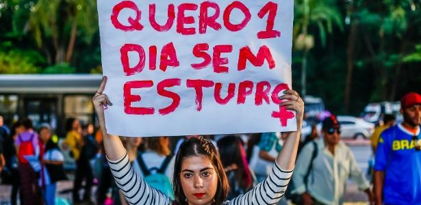 Manifestação contra estupro na Av. Paulista, em SP, em abril deste ano - Edson Lopes Jr./UOL