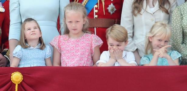 Charlotte, Savannah, George e Isla no Trooping The Colour - Getty Images - Getty Images