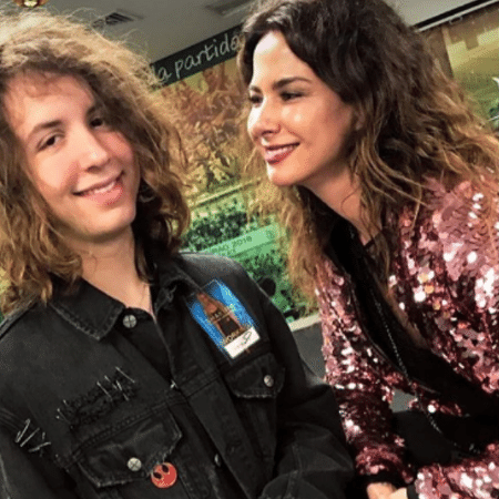 Luciana Gimenez e Lucas Jagger durante show da cantora Shakira - Reprodução/Instagram