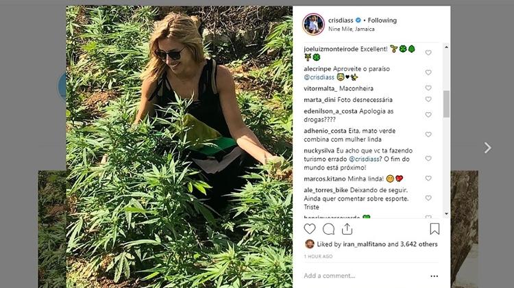 A foto postada pela apresentadora do "Bom Dia Brasil", que foi apagada minutos depois - Reprodução / Instagram - Reprodução / Instagram