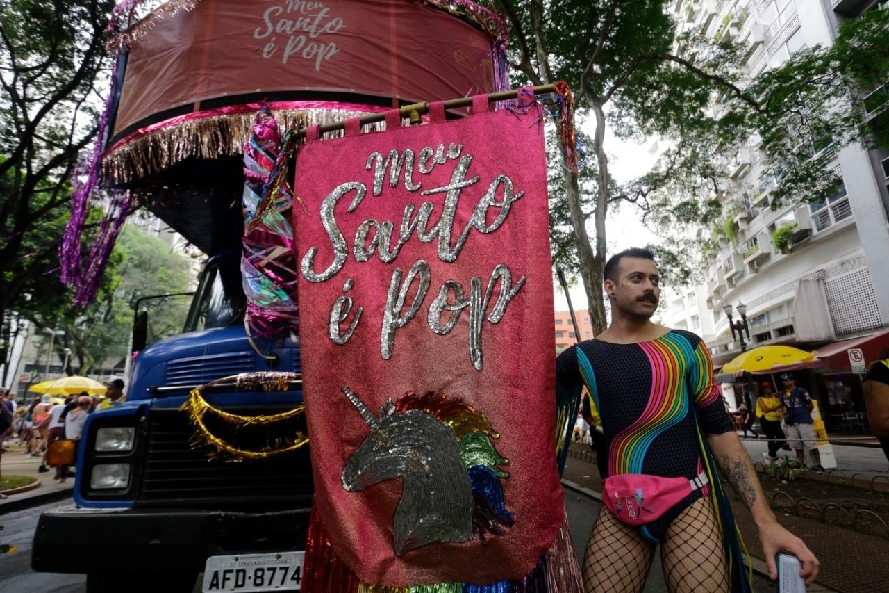 Bloco Meu Santo é Pop agita o Largo do Arouche, em São Paulo - Nelson Antoine/UOL