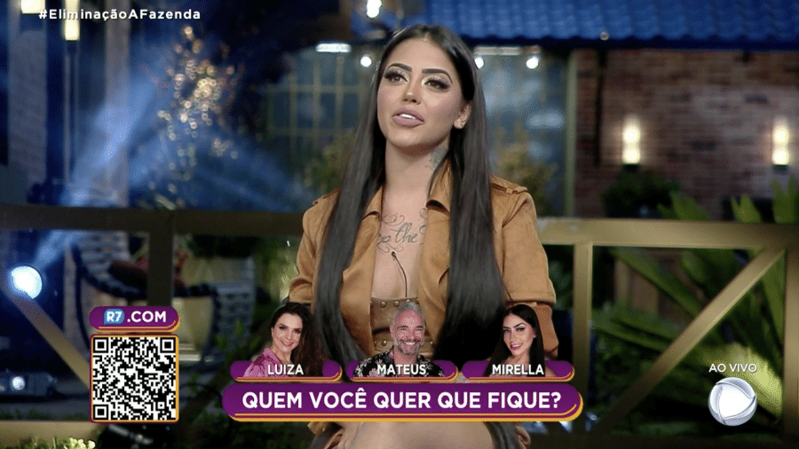 A Fazenda 2020: MC Mirella na sexta roça - Reprodução/RecordTV