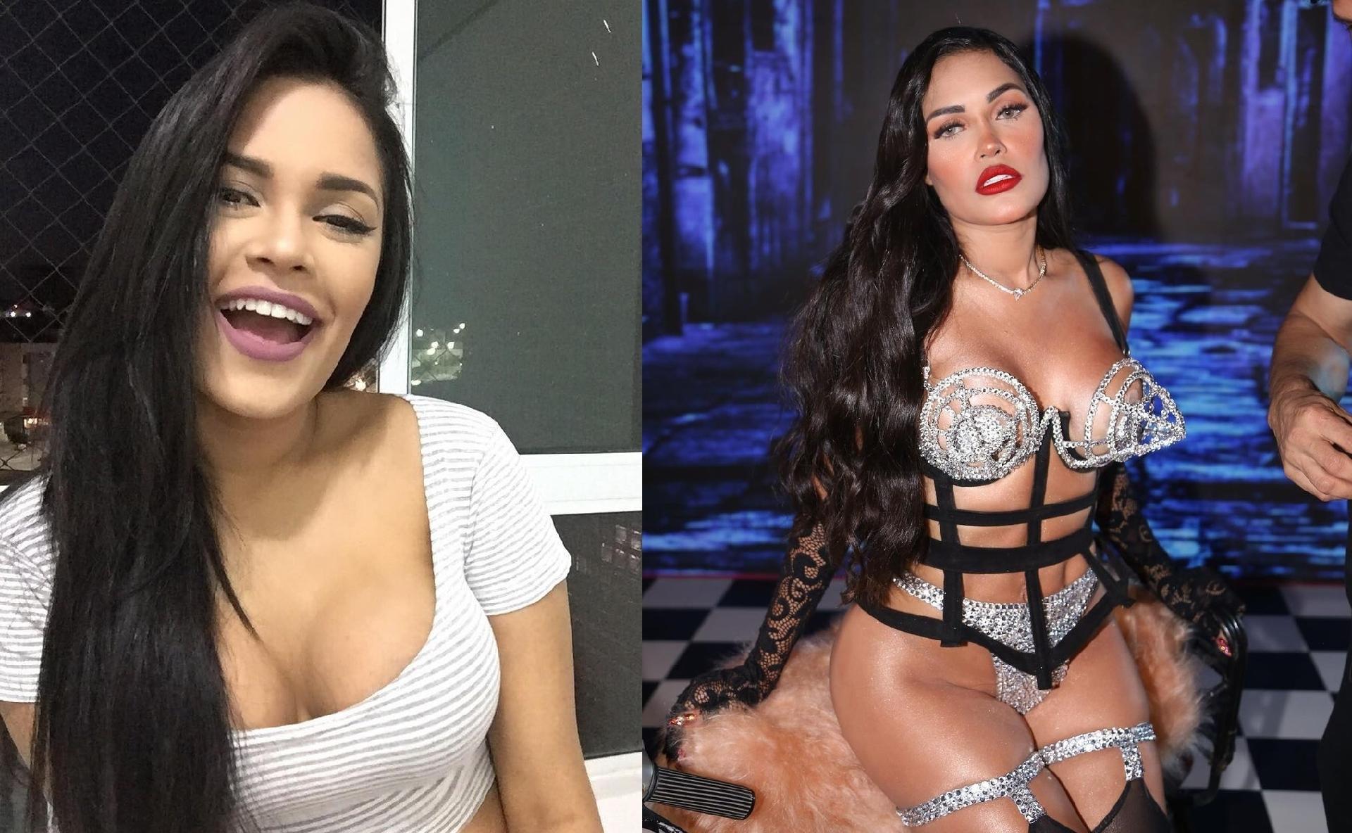 Flayslane antes e depois de procedimentos estéticos - Reprodução/Instagram