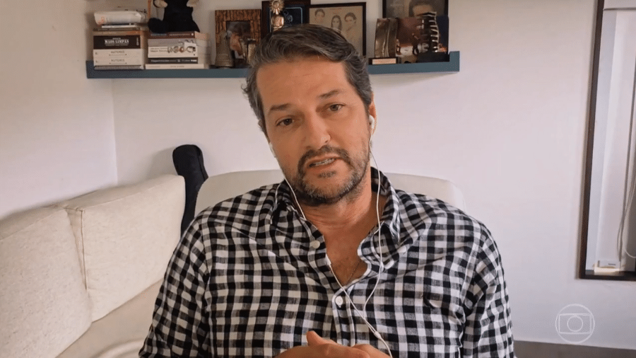 Marcelo Serrado em "Conversa com Bial" - Reprodução/Globo