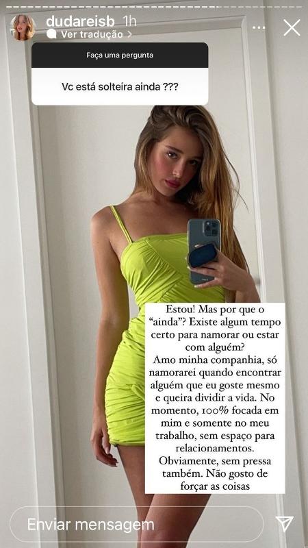 Duda Reis responde fãs no Instagram - Reprodução/Instagram - Reprodução/Instagram