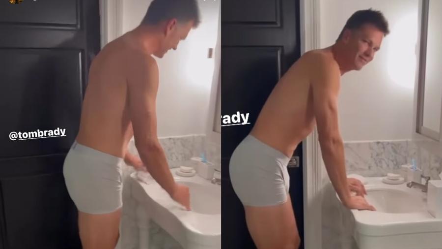 Tom Brady aparece usando cueca de sua própria marca - Reprodução/Instagram