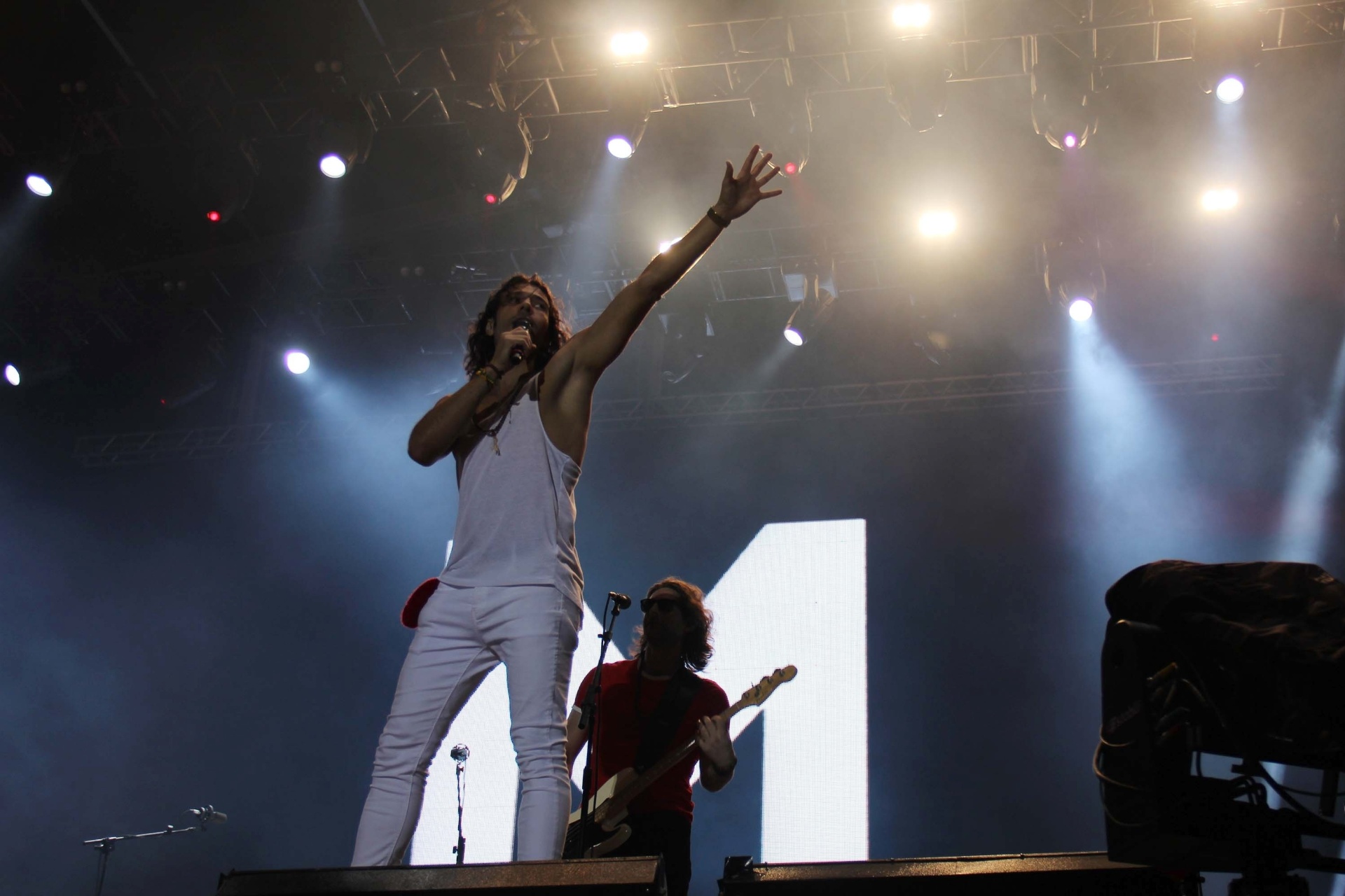 20.set.2015 - A banda canadense Magic! se apresenta no palco Sunset, durante o terceiro dia do Rock in Rio 2015. O estilo pop misturado com influências do reggae e do R&B é a marca de suas músicas. - Luiz Souza/Estadão Conteúdo