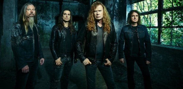Chris Adler (bateria), Kiko Loureiro (guitarra), Dave Mustaine (vocal e guitarra), David Ellefson (baixo) - Divulgação