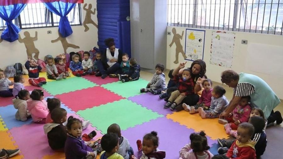 Pré-escola municipal em São Paulo; especialistas defendem que crianças experimentem diferentes tipos de atividades lúdicas e estímulos - Fábio Arantes/Prefeitura de São Paulo