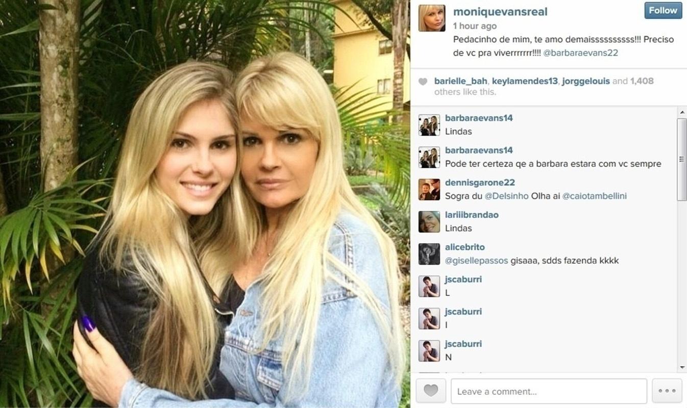 Bárbara Evans e Monique Evans - Reprodução/Instagram
