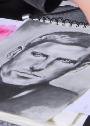 "Pequeno Picasso": Farhad Nouri é um menino afegão de apenas 10 anos que vive em um campo de refugiados  - Reprodução - Reprodução