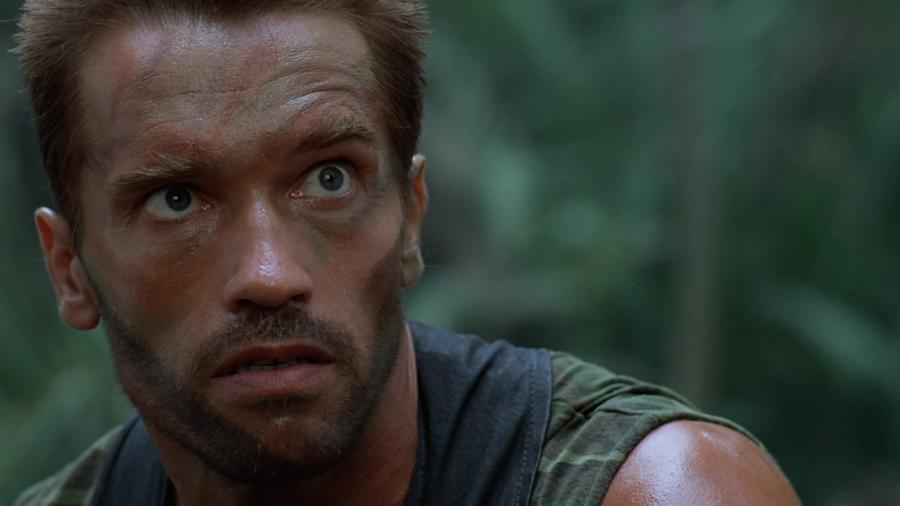 Arnold Schwarzenegger em "Predador", de 1987 - Reprodução
