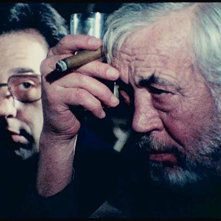 Peter Bogdanovich e John Huston em "O Outro Lado do Vento" - Divulgação