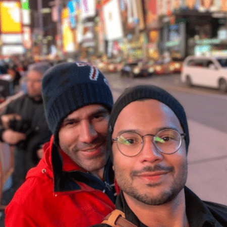 Rodrigo Sant"Anna e Junior Figueiredo em Nova York - Reprodução/Instagram