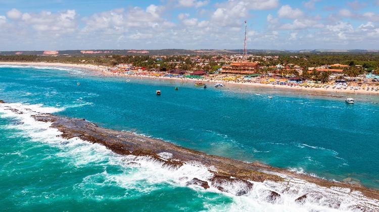 Vista aérea da Praia do Francês, em Marechal Deodoro - Sedetur – Alagoas
