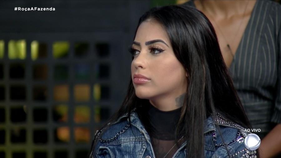 MC Mirella acusou raissa de ser falsa e endossou discussão com Luiza ambiel e Victória - Reprodução/RecordTV