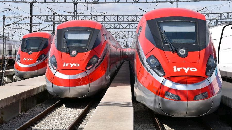 Os novos trens de alta velocidade da espanhola Iryo - Reprodução/Twitter