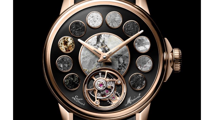 Relógio Cosmopolis, feito com pedaços de meteoritos e recordista mundial do Guinness Book