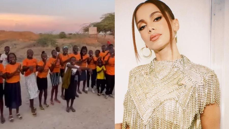 Anitta reage ao vídeo de crianças felizes com doações da cantora para hospital da África