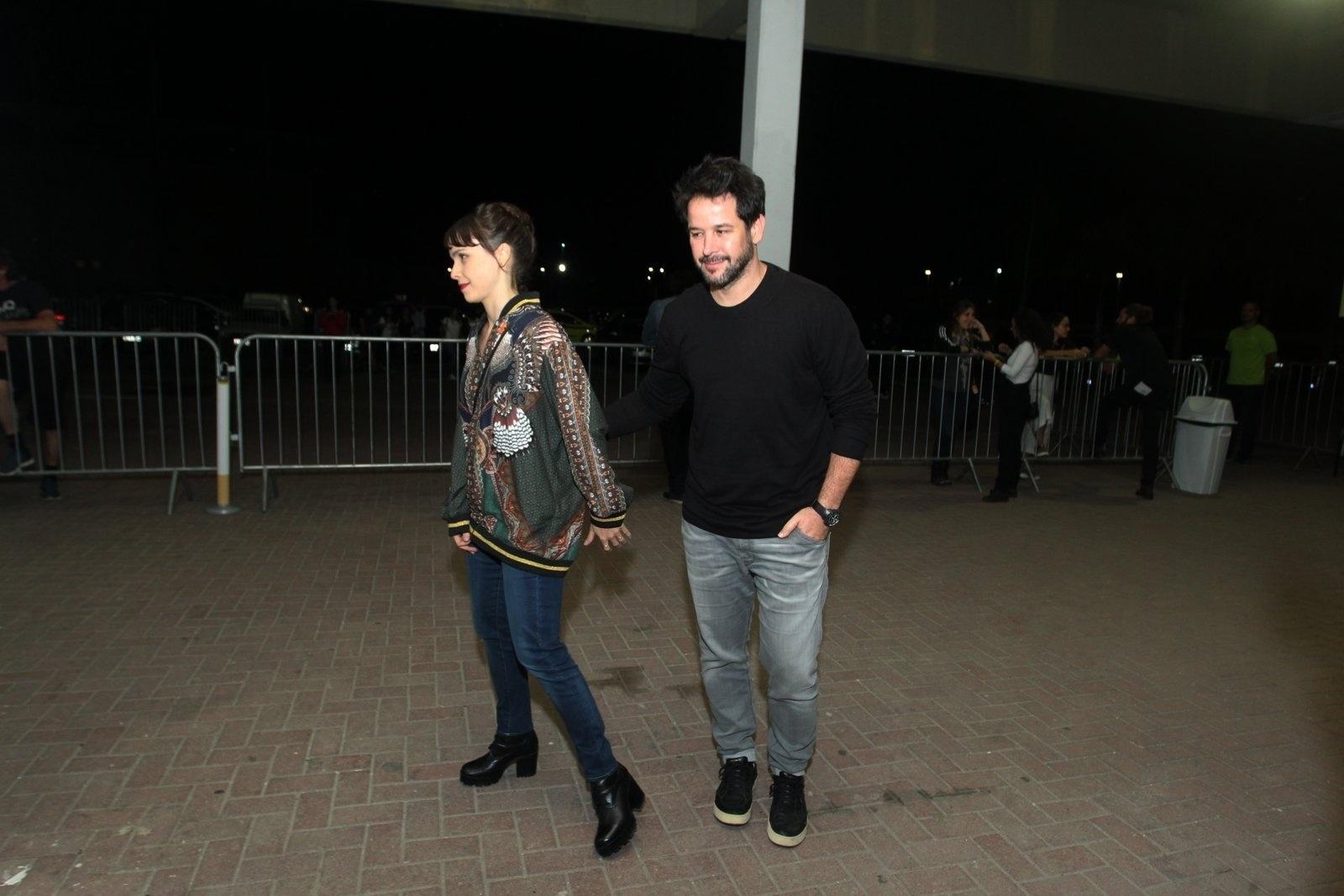 Débora Falabella e Murilo Benício vão ao show de Ed Sheeran no Rio - Marcello Sá Barretto/AgNews