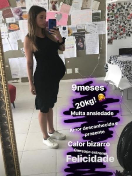 Juliana Didone na reta final da gravidez - Reprodução/Instagram