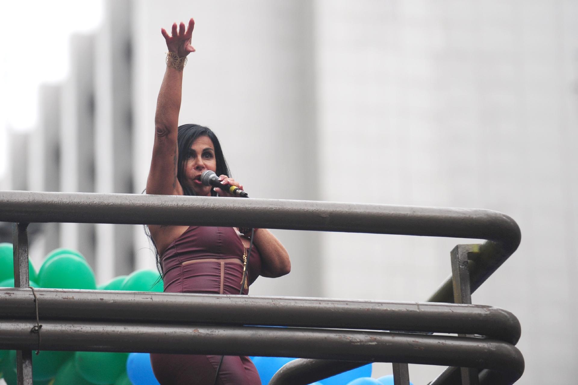 Gretchen dá show no último trio da 22ª Parada do Orgulho LGBTI+ de SP - Junior Lago/UOL