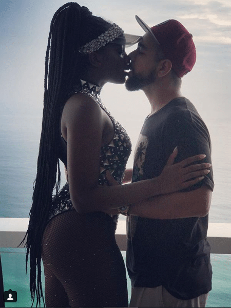 Iza e o namorado, o produtor Sergio Santos - Reprodução/Instagram