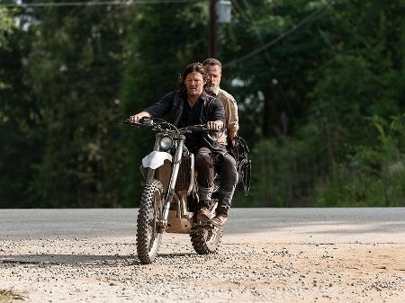 Rick (Andrew Lincoln) e Daryl (Norman Reedus) em cena da nona temporada de "The Walking Dead" - Divulgação