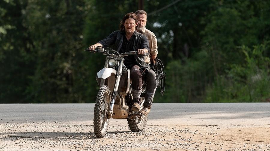 Rick (Andrew Lincoln) e Daryl (Norman Reedus) em cena da nona temporada de "The Walking Dead" - Divulgação