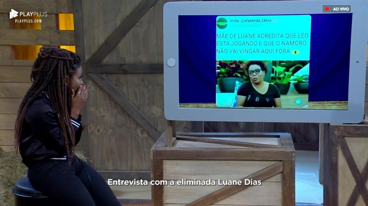 Luane no PlayPlus - Reprodução/RecordTV - Reprodução/RecordTV