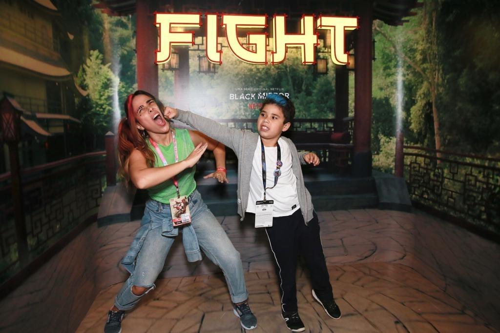 Wanessa Camargo e o filho José Marcus na CCXP 2019 - Iwi Onodera/UOL