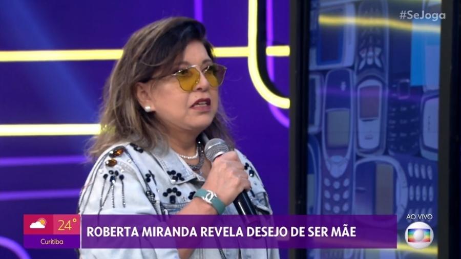 Roberta Miranda participa do programa "Se Joga" - Reprodução/TV Globo