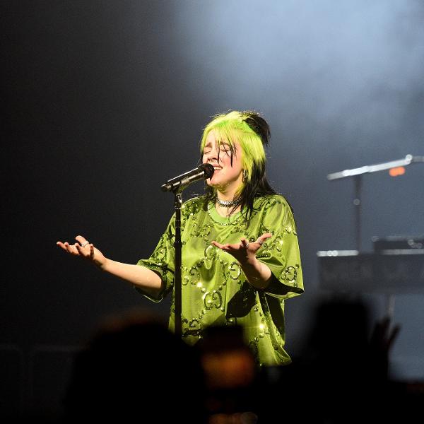 Billie Eilish durante abertura de sua turnê "Where Do We Go?", em Miami