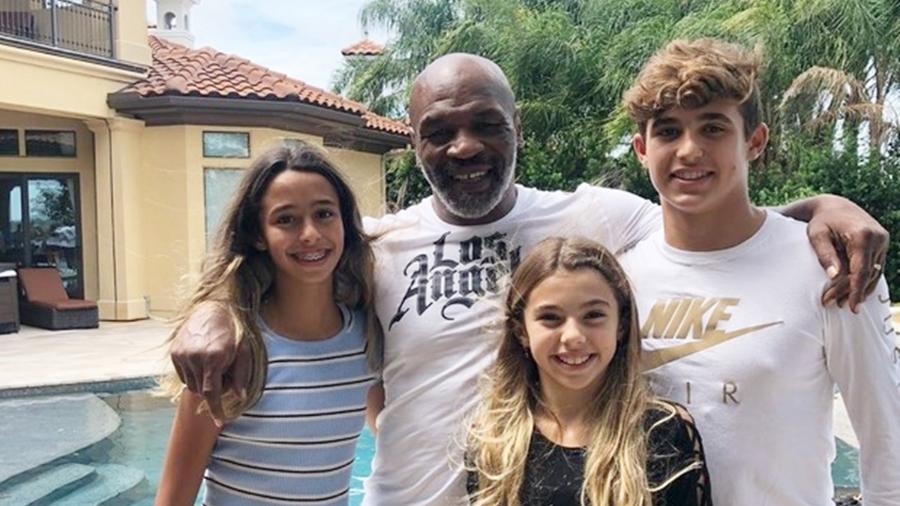 Mike Tyson e filhos de Vitor Belfort - Reprodução/Instagram