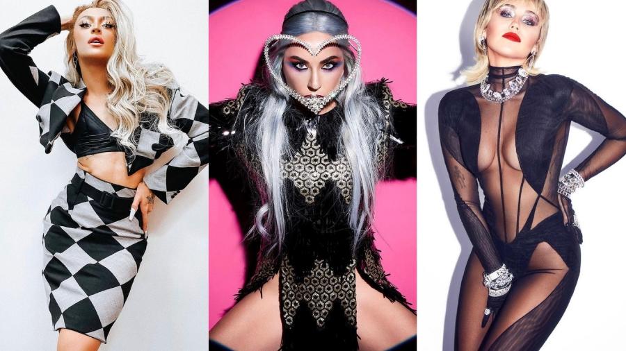 Pabllo Vittar, Lady Gaga e Miley Cyrus são indicadas na 32ª edição do GLAAD Media Awards - Reprodução/ Instagram @pabllovittar @ladygaga @mileycyrus