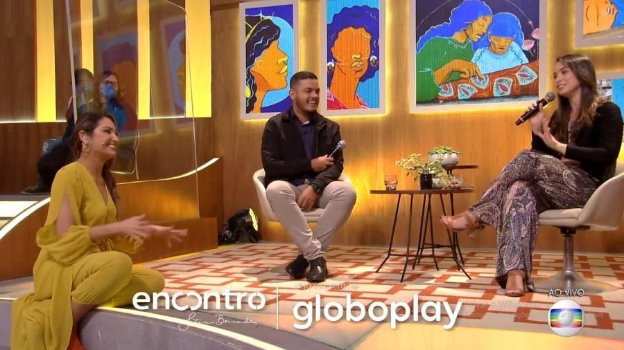 Gafe da Globo "encerra" Encontro durante entrevista conduzida por Patrícia Poeta. - Reprodução/Globo