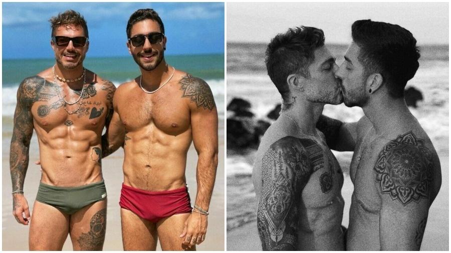 Ycaro Tavares e o namorado, Bruno Moutinho - Reprodução: Instagram