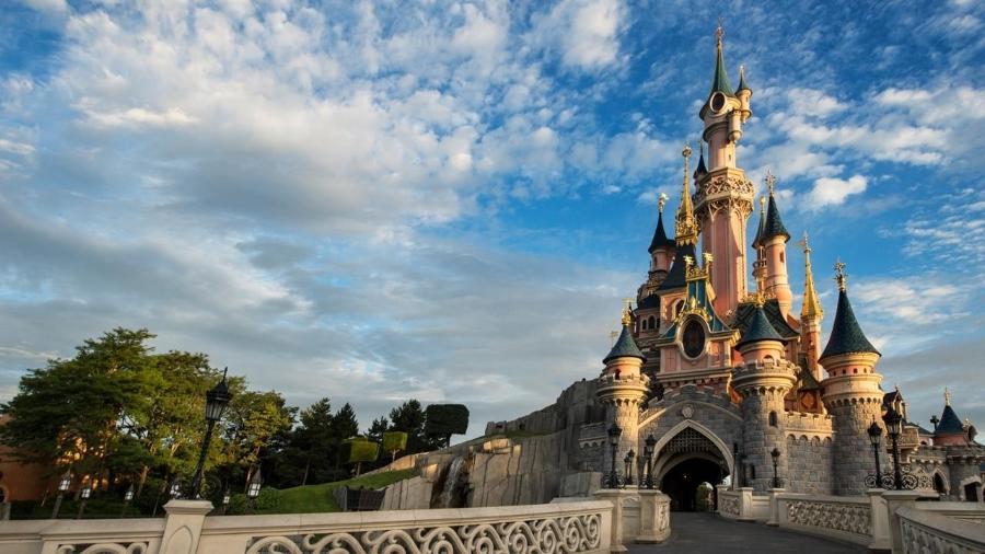 Castelo da Bela Adormecida na Disney, em Paris, capital da França - Divulgação