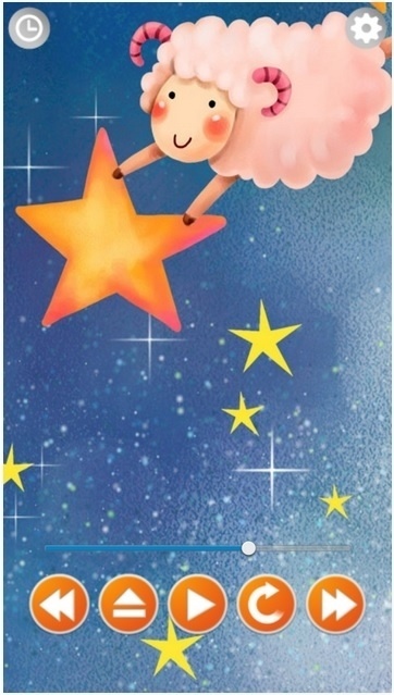 Canções de ninar (play.google.com/store/apps/details?id=com.zodinplex.lullabyrelaxandsleep&hl=pt_BR) - Reprodução