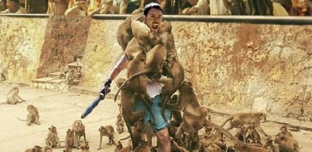 O filme "Gladiador" inspirou meme com a imagem dos macacos - Reprodução/Reddit - Reprodução/Reddit