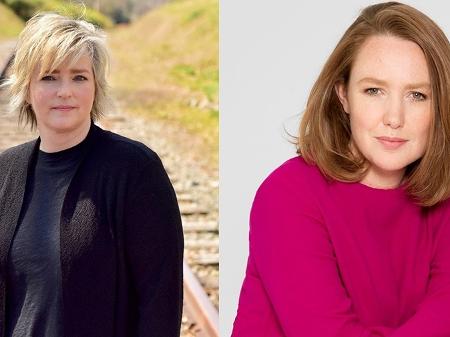Karin Slaughter e Paula Hawkins, autoras dos best-sellers "Flores Partidas" e "A Garota no Trem" - Divulgação