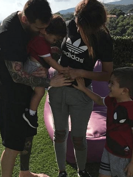 Lionel Messi será pai pela 3ª vez - Reprodução/Instagram