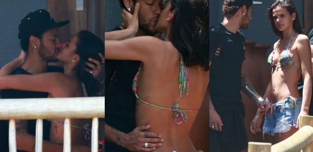 Casal "Brumar" aproveitou para curtir o último dia do craque em Fernando de Noronha - AgNews - AgNews