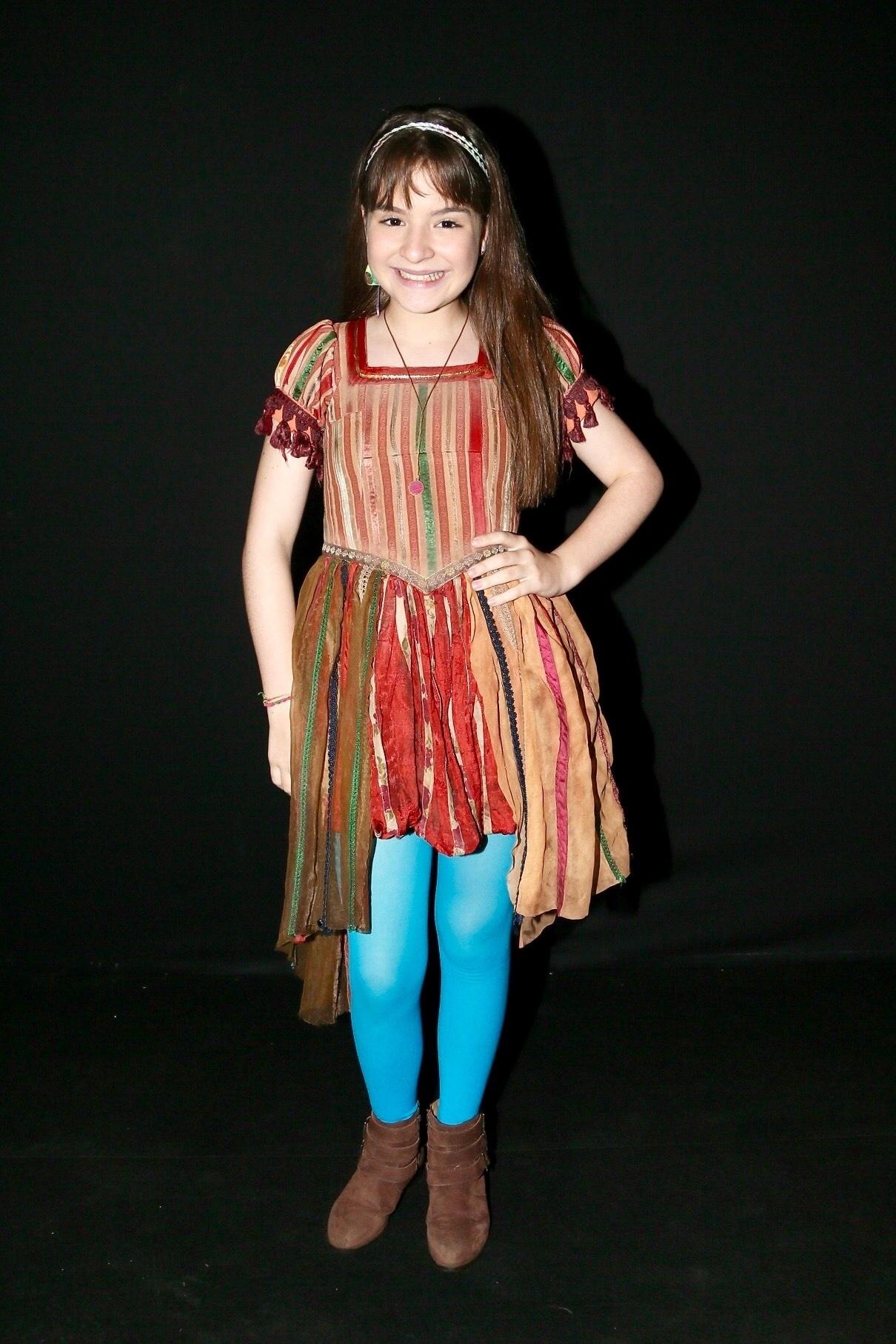 Sophia Valverde, protagonista de "As Aventuras de Poliana", posa no lançamento da novela do SBT - Manuela Scarpa/Brazil News