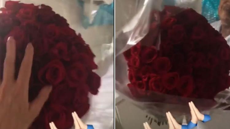Luciana Gimenez mostra rosas vermelhas que ganhou - Reprodução/Instagram - Reprodução/Instagram