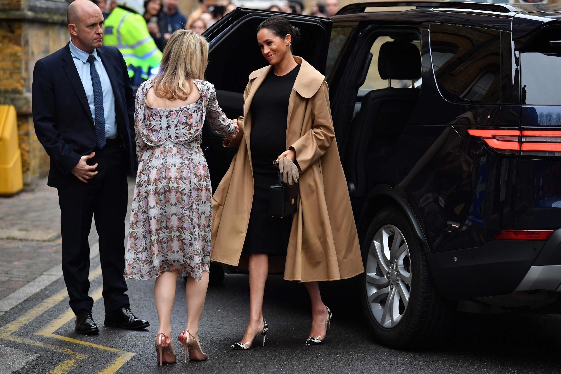 Meghan, a duquesa de Sussex, visitando a ONG Smart Works em 10 de janeiro - Getty Images