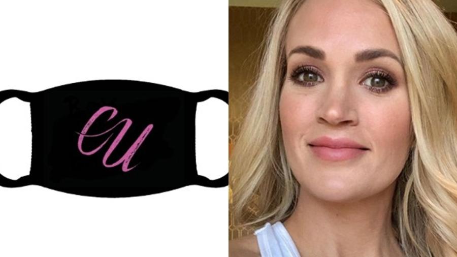 Carrie Underwood e sua máscara - Reprodução/Instagram